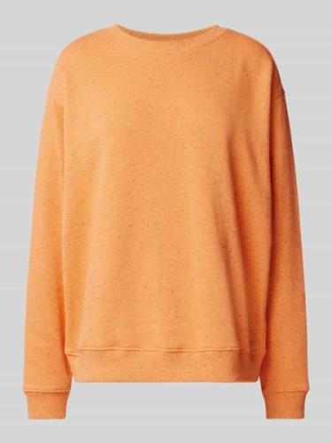Jake*s Casual Oversized Sweatshirt mit Allover-Muster in Apricot, Größ...