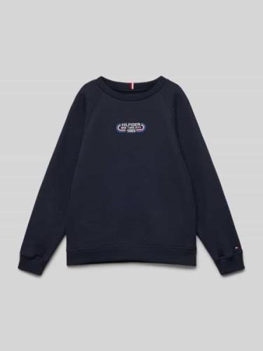Tommy Hilfiger Teens Sweatshirt mit Label-Stitching in Marine, Größe 1...