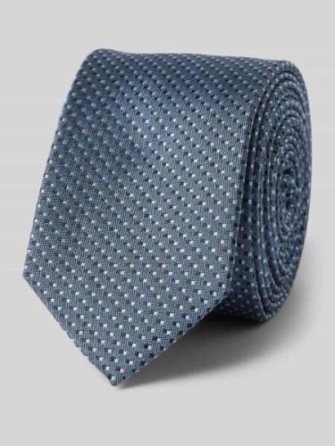 OLYMP Level Five Krawatte aus Seide mit Allover-Muster (5 cm) in Jeans...