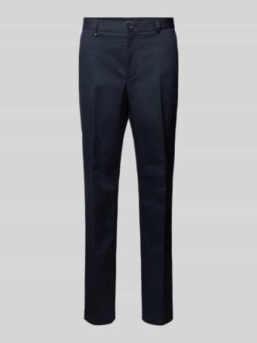 BOSS Slim Fit Anzughose mit Bügelfalten Modell 'Perin' in Marine, Größ...
