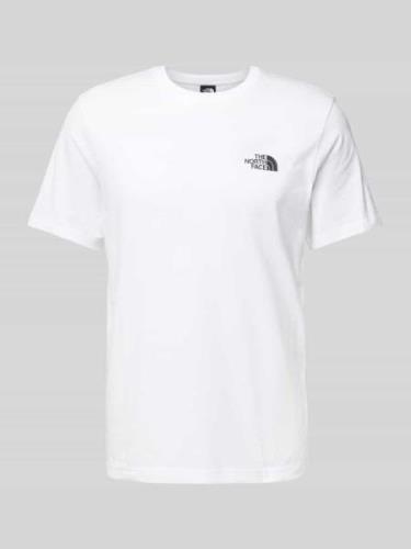 The North Face T-Shirt mit Label-Print in Weiss, Größe L