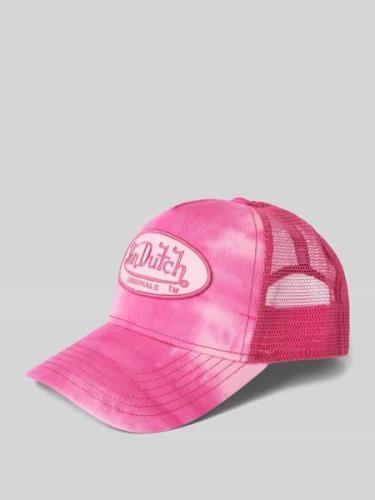 Von Dutch Trucker Cap mit Label-Patch Modell 'BOSTON' in Pink, Größe O...