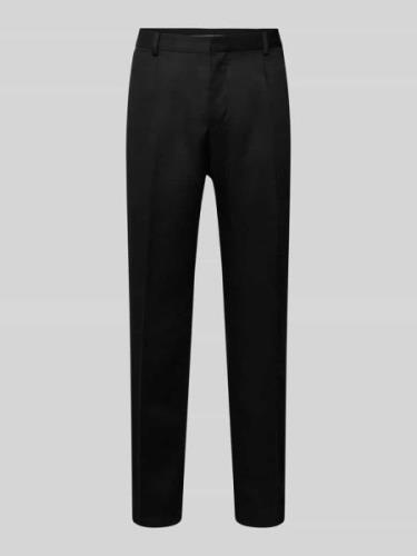 CK Calvin Klein Slim Fit Stoffhose mit Bügelfalten in Black, Größe S