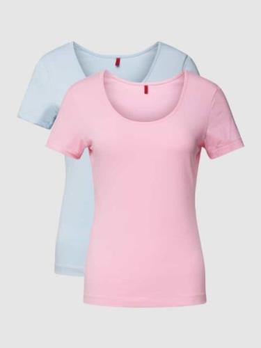 HUGO T-Shirt mit Rundhalsausschnitt im 2er-Pack in Pink, Größe S