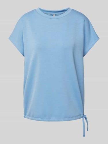 Soyaconcept T-Shirt mit 1/2-Arm Modell 'BANU' in Hellblau, Größe XS