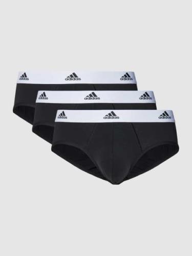 ADIDAS SPORTSWEAR Slip mit Logo-Bund im 3er-Pack in Black, Größe M