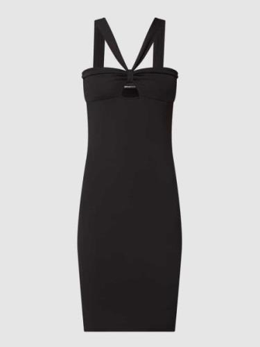 Gina Tricot Kleid mit Cut Out Modell 'Simi' in Black, Größe XS