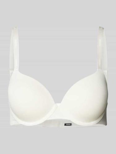 BOSS Schalen-BH in unifarbenem Design Modell 'UNDERWIRE' in Weiss, Grö...