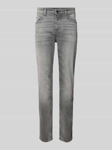 BOSS Orange Tapered Fit Jeans im 5-Pocket-Design Modell 'TABER' in Mit...
