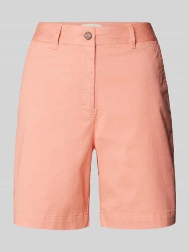 Gant Regular Fit Shorts mit Gürtelschlaufen in Lachs, Größe 36