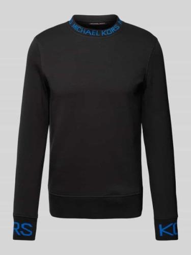 Michael Kors Sweatshirt mit Label-Print in Black, Größe S