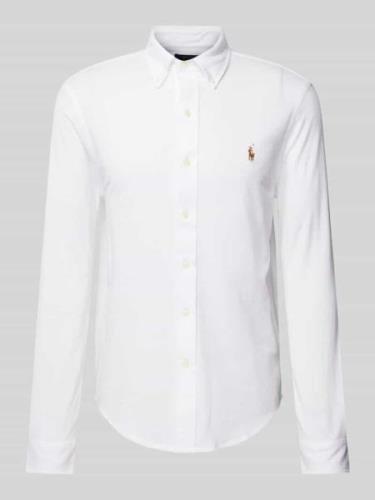 Polo Ralph Lauren Regular Fit Freizeithemd mit Label-Stitching in Weis...