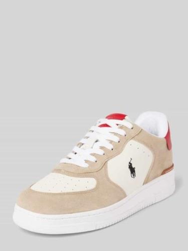 Polo Ralph Lauren Sneaker mit Label-Print Modell 'MASTERS' in Offwhite...