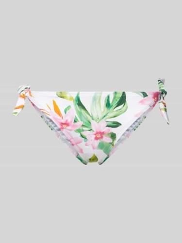 Lauren Ralph Lauren Bikini-Hose mit floralem Muster in Weiss, Größe 36