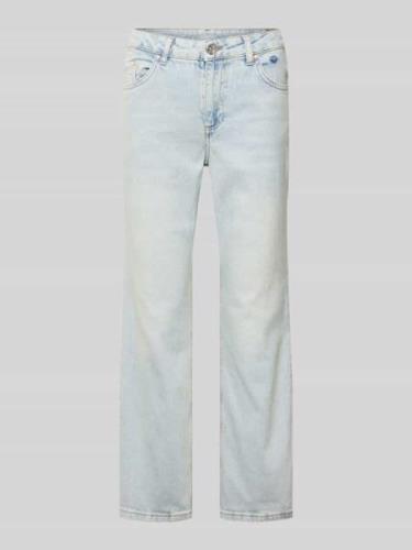 Oui Flared Jeans im 5-Pocket-Design in Hellblau, Größe 34