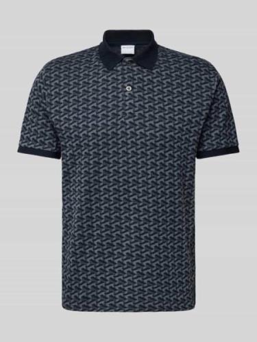 SELECTED HOMME Slim Fit Poloshirt mit Allover-Muster Modell 'JAY' in M...