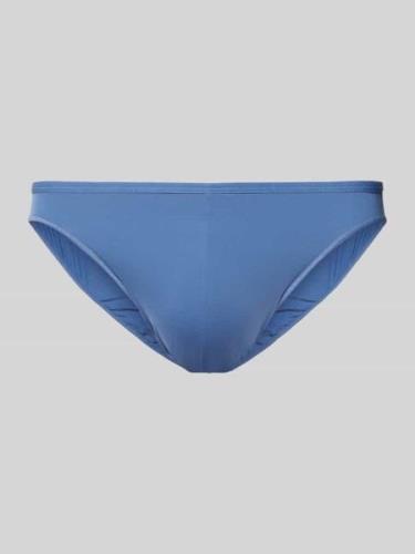 HOM Slip in unifarbenem Design mit elastischem Bund in Blau, Größe L