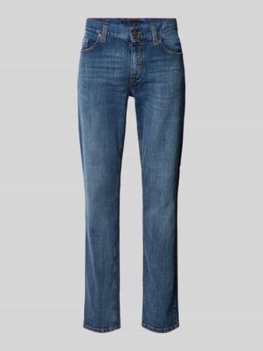 ALBERTO Regular Fit Jeans im 5-Pocket-Design Modell 'PIPE' in Blau, Gr...