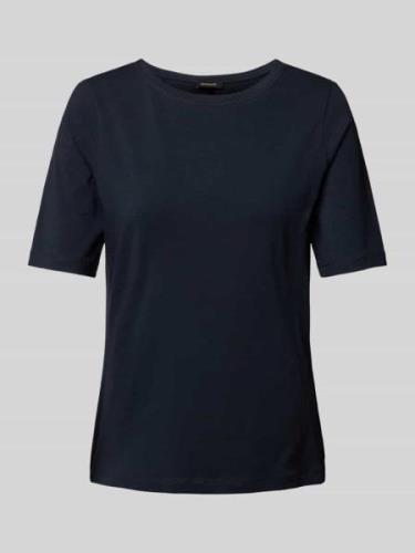 More & More T-Shirt im unifarbenen Design in Marine, Größe 38
