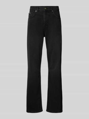 EIGHTYFIVE Straight Fit Jeans im Used-Look in Black, Größe 29