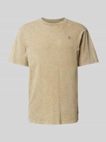 Dickies T-Shirt mit Label-Patch Modell 'NEWINGTON' in Ecru, Größe M