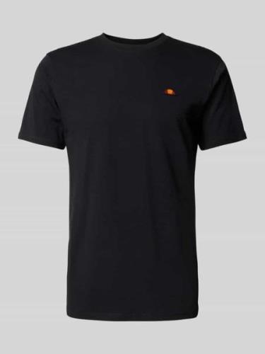 Ellesse T-Shirt mit Label-Patch Modell 'CASSICA' in Black, Größe S