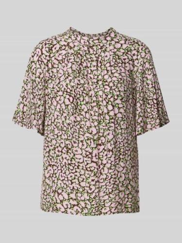 JOOP! Blusenshirt mit Allover-Muster in Rosa, Größe 36