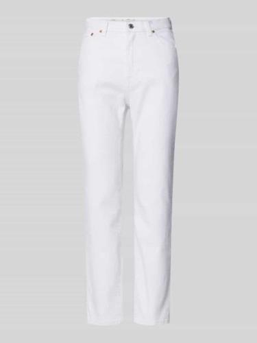 Mango Jeans in unifarbenem Design Modell 'CLAUDIA' in Weiss, Größe 38