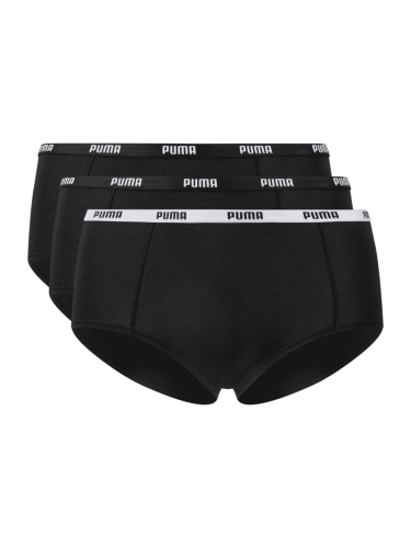 Puma Panty mit Stretch-Anteil im 3er-Pack in Black, Größe XS