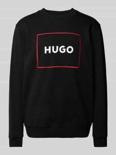 HUGO Oversized Sweatshirt mit Rundhalsausschnitt Modell 'Delery' in Bl...