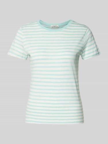 Tom Tailor Denim T-Shirt mit Rundhalsausschnitt in Mint, Größe S