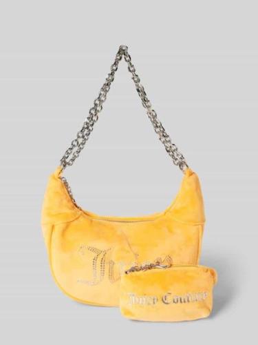 Juicy Couture Hobo Bag mit Ziersteinbesatz Modell 'KIMBERLY' in Orange...