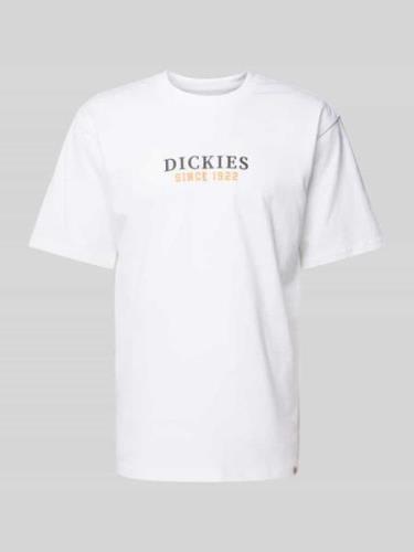 Dickies T-Shirt mit Label-Print Modell 'PARK' in Weiss, Größe S