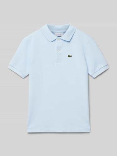 Lacoste Poloshirt mit Label-Stitching in Bleu, Größe 152