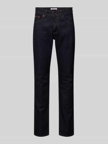 Tommy Jeans Slim Fit Jeans im 5-Pocket-Design Modell 'SCANTON' in Dunk...