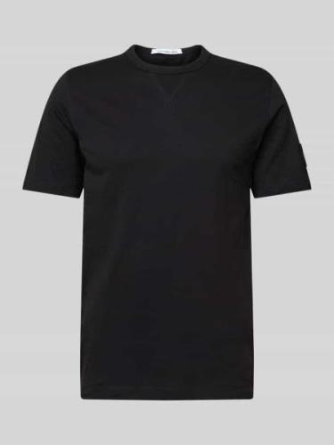 Calvin Klein Jeans T-Shirt mit Label-Badge in Black, Größe S
