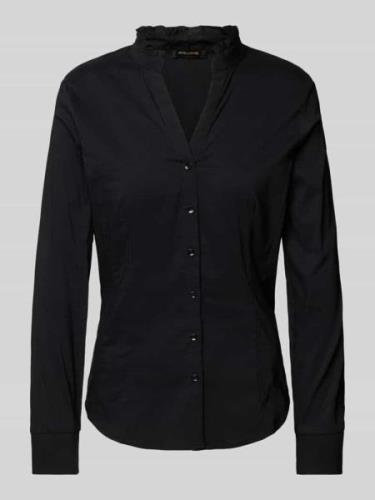 More & More Bluse mit Stehkragen in Black, Größe 34