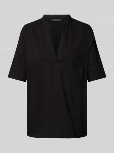 More & More Bluse mit V-Ausschnitt in Black, Größe 34