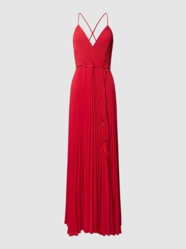 LIU JO BLACK Abendkleid mit Plisseefalten Modell 'ABITO' in Rot, Größe...