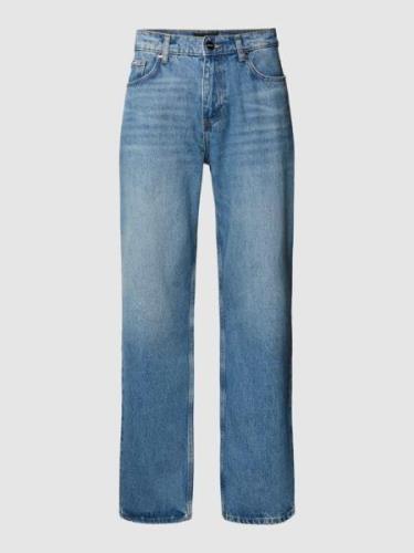 EIGHTYFIVE Straight Fit Jeans im Used-Look in Blau, Größe 30