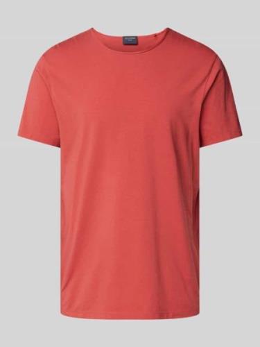 OLYMP Level Five T-Shirt mit Rundhalsausschnitt in Lachs, Größe M