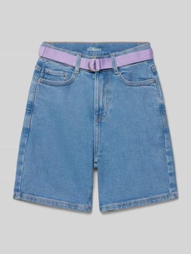 s.Oliver RED LABEL Loose Fit Jeansshorts im 5-Pocket-Design in Blau, G...