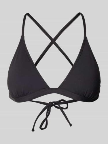 Rip Curl Bikini-Oberteil mit gekreuzten Spaghettiträgern in Black, Grö...