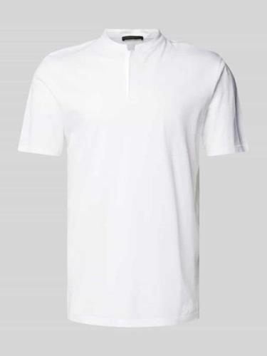 Drykorn Poloshirt in unifarbenem Design Modell 'Louis' in Weiss, Größe...
