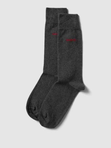 HUGO Socken im 2er-Pack in Mittelgrau Melange, Größe 39/42