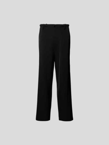 MM6 Maison Margiela Regular Fit Hose mit Knopfverschluss in Black, Grö...