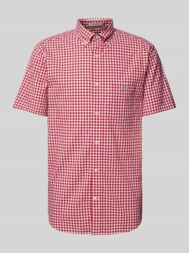 Gant Freizeithemd mit Button-Down-Kragen in Dunkelrot, Größe S