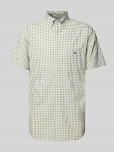 Gant Freizeithemd mit Button-Down-Kragen in Hellgruen, Größe S