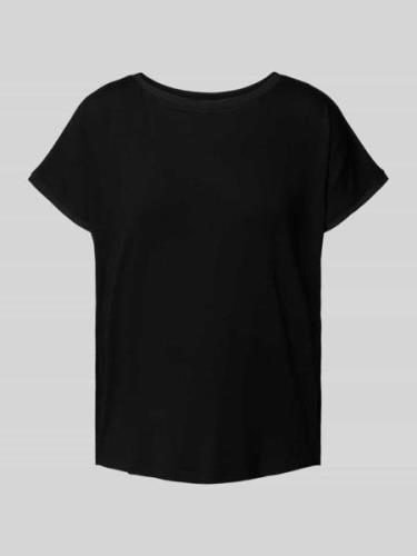 More & More T-Shirt im unifarbenen Design in Black, Größe 34