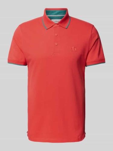 s.Oliver RED LABEL Poloshirt mit Label-Detail in Orange, Größe S